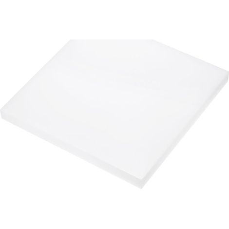 203x203x20mm Feuilles En Polyéthylène UHMW Poids Moléculaire Ultra-Élevé Feuille Plastique Blanche [Pour Maison, Industriel] (1/5)