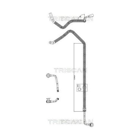 Tuyau hydraulique, direction TRISCAN 8516 29090 AUDI 8E1 422 891 AM