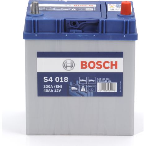 Bosch – Batterie voiture 12V 40Ah 330A – Technologie plomb-calcium – Sans entretien – Non compatible Start-Stop (1/5)