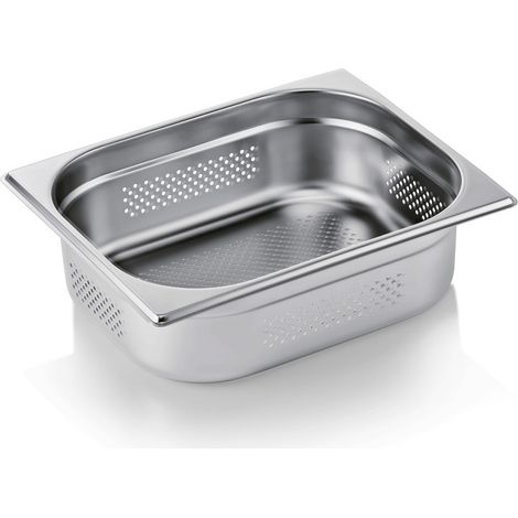 Bac inox perforé fond et côtés GN 1/2 H 100 mm 6,5 ltr GN CORE - Was Germany (1/2)