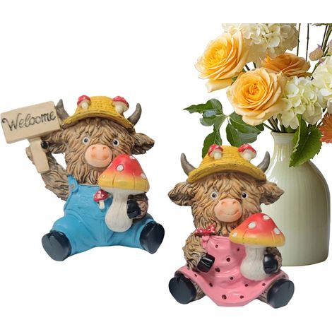 de Vache en R sine 2 Pi ces en R sine D corations Mignonnes (1/5)