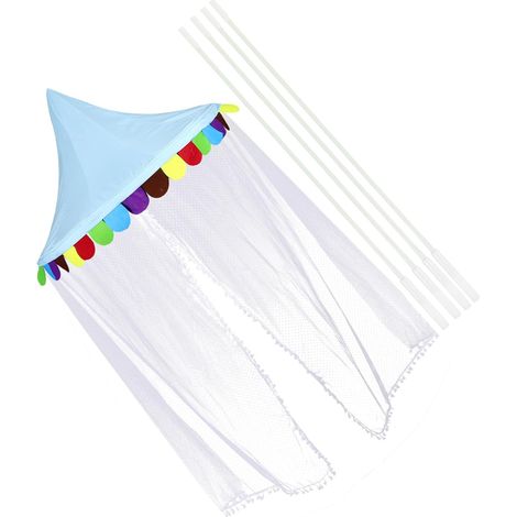 Moustiquaire pour lit bébé fille avec ciel de respirant (1/5)