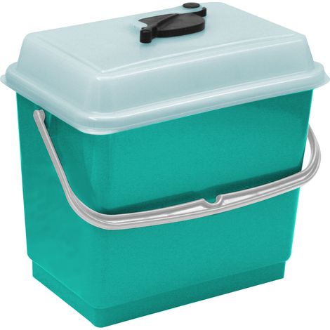 Secchio con coperchio 4 litri verde