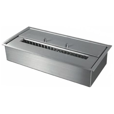 Biobrûleur d'insertion 4 L Power avec réservoir de trop-plein, fibre absorbante et allumeur de flamme (1/2)