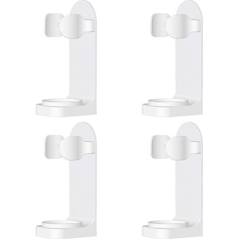 4 Pièces Support Mural pour Brosse à Dents Électrique, Adhésif Puissant Réglable, Compatible avec la Plupart des Brosses à Dents (1/5)