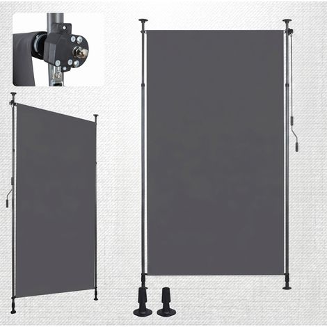 Tenda verticale retrattile da esterno 120 x 270 cm con manovella, senza foratura (1/5)