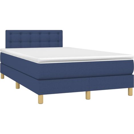 Maison Exclusive - Boxspringbett mit Matratze Blau 120x190 cm Sto