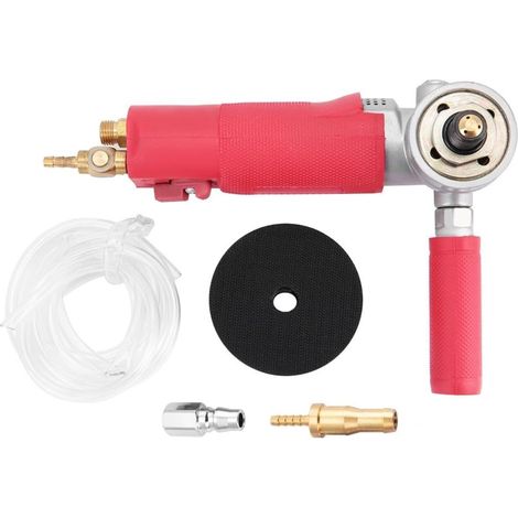3 "polisseuse pneumatique Eau pneumatique Haute Vitesse Ponceuse Humide meuleuse d'air 4300 TR/Min for marbre Pierre Granit Faible Vibration suède (1/5)