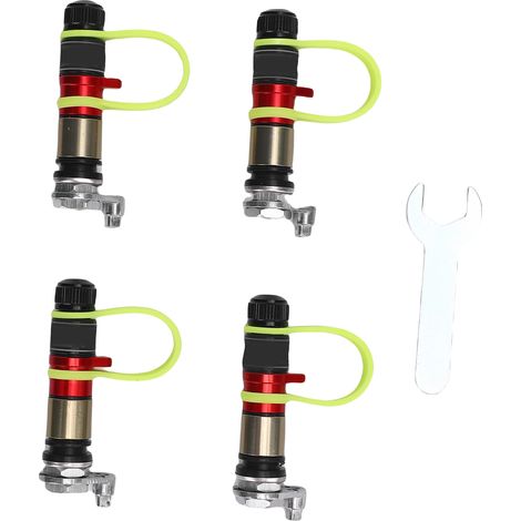 Kit di valvole di sovrapressione a sgancio rapido, sgonfiatori per pneumatici, accessori fuoristrada, 4 pezzi. (1/5)