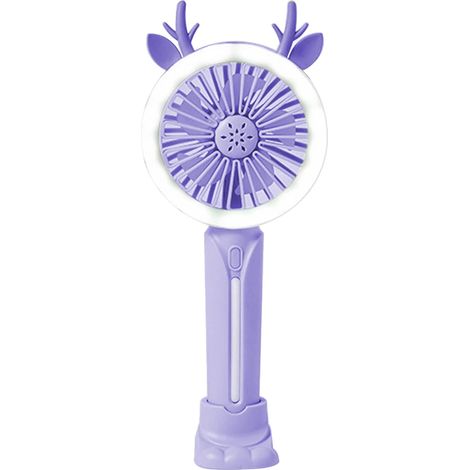 USB Rechargeable Portable Fan - Convenient - Suitable for Students and Offices - Small Portable Fan, Purple