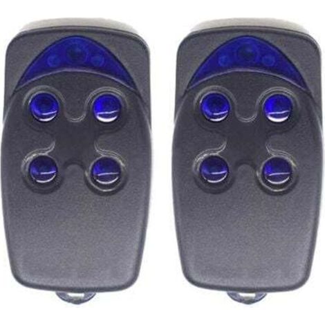 2 pièces Télécommande pour ouvre-porte de garage, 4 boutons, fréquence 250-868 MHz, portée 100 m, IP65, pile CR2032 (1/4)