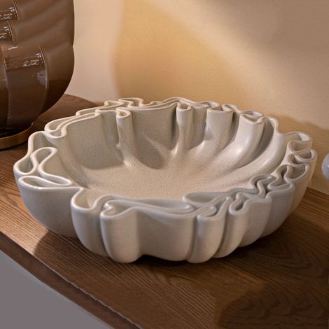 Svuotatasche Esquel, Effetto Pietra, Bianco Crema, Sfumatura Colore Struttura Crema