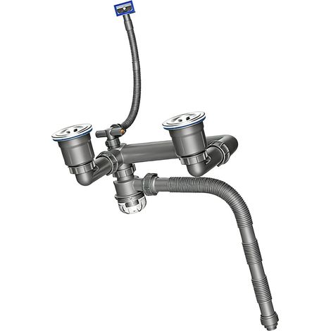 Tuyau d'évacuation en acier pour lavabos, accessoires de (1/5)