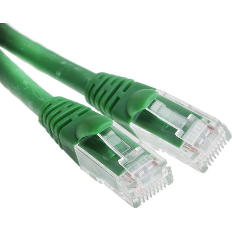 Câble cat 6 Avec connecteur / , U/UTP, gaine PVC Vert, 3m ( Prix pour 1 )