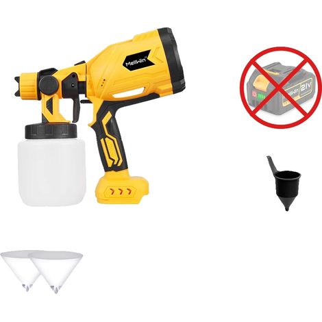 Pistolet à Peinture, Capacité de 1000ml, 4 Buses en Cuivre, Aucune batterie (1/2)