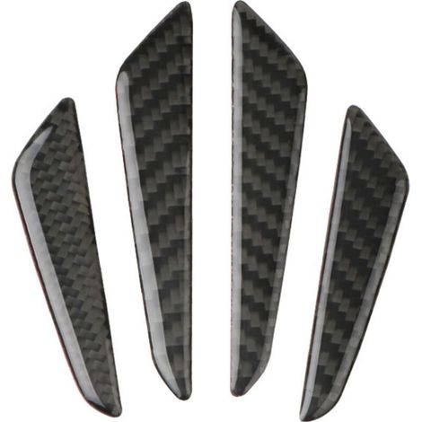 4pcs Garde Fibre de Carbone Bord Porte Pare-Chocs de Protection Inserts Couverture Voiture Universel (1/5)