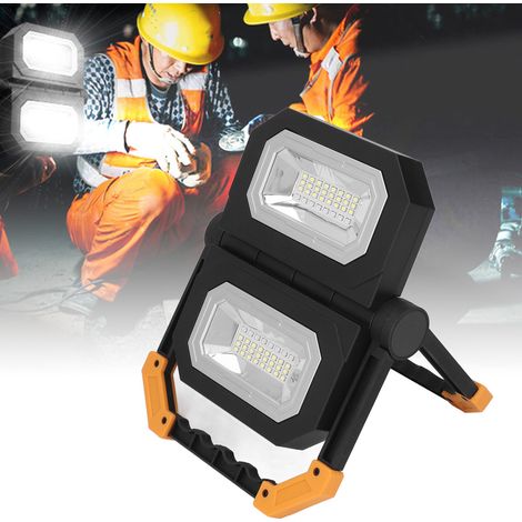 Lampe de travail LED, lampe de secours, lampe d'alimentation de secours multifonctionnelle à deux niveaux de gradation (1/5)