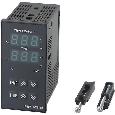 Régulateur de température numérique avec minuterie pour presse à chaud, modèle de contrôle PID BEM-TCT-4B, sortie relais (1/5)