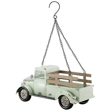 Mangeoire à oiseaux en forme de camion vintage, créative et très populaire -- Mangeoire à oiseaux rétro en forme de camion --