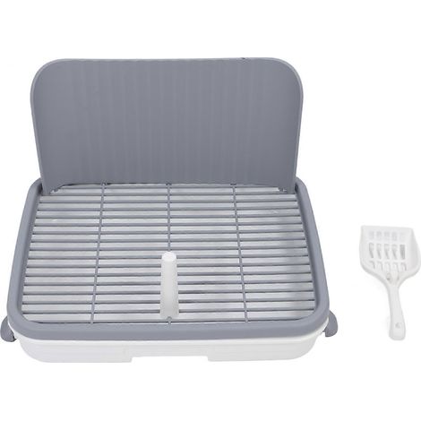 Cuvette de propreté pour chien moyen et grand, structure stable et amovible, nettoyage facile, plateau d'éducation à la propreté pour toilettage domestique (1/5)