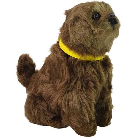 Chien en peluche interactif qui aboie et remue la queue