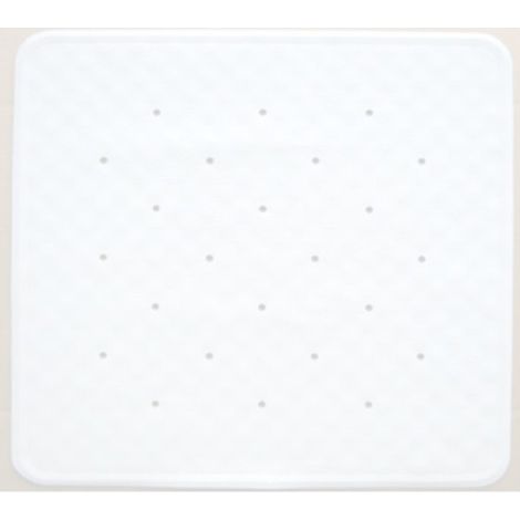 Tappeto Doccia in Gomma 53x53 Bianco