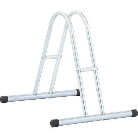 Support à vélos autoportant sur pied, pouvant contenir un vélo, en acier galvanisé. (1/5)
