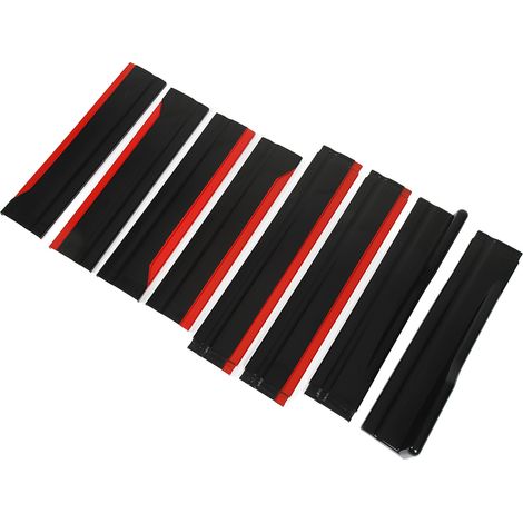 Kit de 8 bas de caisse rouges brillants noirs avec extensions d'ailes et bas de caisse pour Seat Leon (1/5)