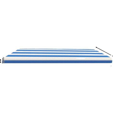 Cojín para asiento de exterior, material impermeable, cómodo y con buen soporte, azul. (1/2)