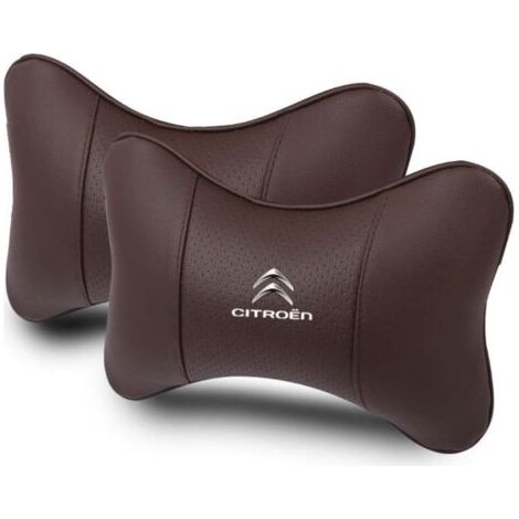 2pcs appui-tête, cuir, mousse à mémoire de forme, réglable, pour citroën (1/5)