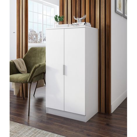 SCARPIERA BASIC 2 ANTE 55X40XH108CM LARICE BIANCO (1/3)