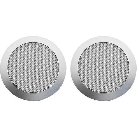 2 pièces grille de haut-parleur, 12,3 cm, métal argenté, pour encastré plafond, compatible haut-parleurs 4 pouces (1/5)