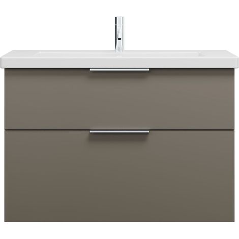 burgbad Eqio lavabo en céramique avec meuble sous-lavabo, largeur