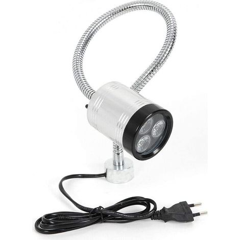 Lampe de travail LED 6 W - 110 V - 220 V - Col de cygne flexible - Lumière réglable pour artisanat, CNC, tour, machine à coudre (1/5)