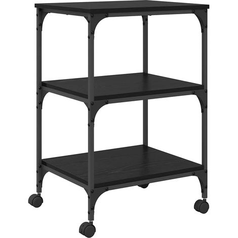 Supporto per Stampante Rovere Nero 50 x 41 x 75 cm vidaXL (1/5)