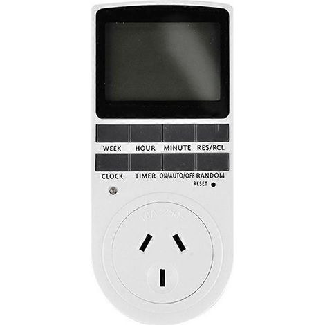 Intelligenter digitaler Thermostat mit AU-Schalter, 240V 50Hz Steckdose, LCD-Bildschirm, Innentimer, Ein-/Ausschalter (AU-Steckdose). (1/5)