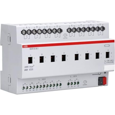 Abb sd/s8.16.1 schalt-/dimmaktor, 16a, reg