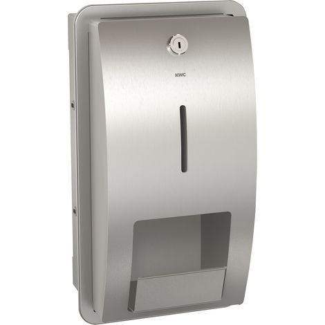 KWC AR WC-Doppelrollenhalter, STRATOS, Edelstahl, 183x331x142 mm, Unterputz
