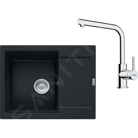 Franke - Set de cuisine G257MČ, évier en fragranit MRG 611-62 + robinet FS 3230.031, nori mat / chrome 114.0700.714 (1/4)