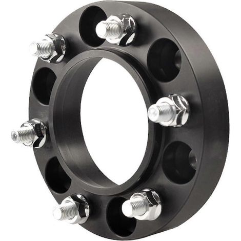 Joint en alliage d'aluminium forgé noir de 30 mm, espacement des trous de boulons 6x139,7, diamètre du trou central de 93,1 mm, améliorant la stabilité et les performances.