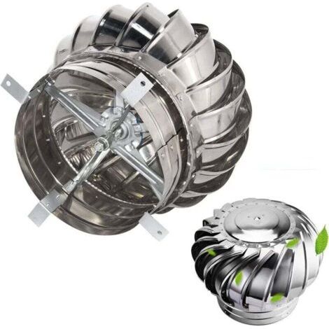 [JAMAIS UTILISÉ]Aspirateur de fumée rotatif pour éolienne robuste et durable, chapeau de cheminée à vent, chapeau de cheminée de toit rotatif anti-chute, système d\'évacuation de toit d\'usine agricol (1/4)
