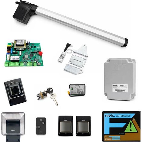 FAAC KIT 412 230V SX 104471 Automazione Cancello Mono Anta Battente 1,8mt