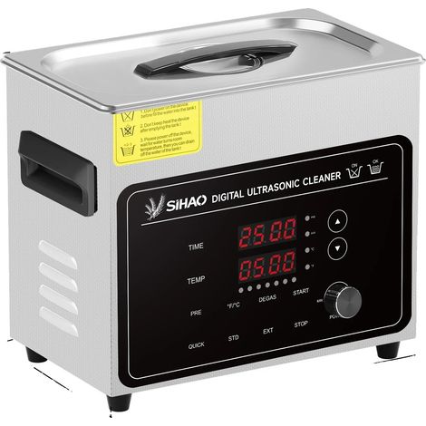 Limpiador ultrasónico, potencia de calentamiento de 100 W, temporizador digital, 3 L (1/2)