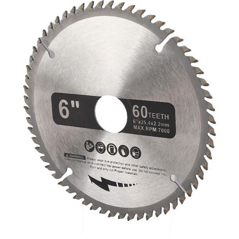 [JAMAIS UTILISÉ]Disque de scie circulaire en carbure de 148 mm (6 pouces) à 60 dents pour le bois (1/5)