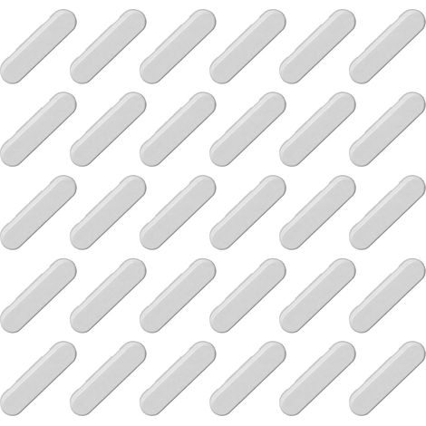 30 pièces Cache Aeration Fenetre Pvc, Cache-gouttières, Cache Trous d'Évacuation pour Fenêtres, Tempête - Busette de Drainage, D'extrémité de Rebord de Fenêtre (Blanc)