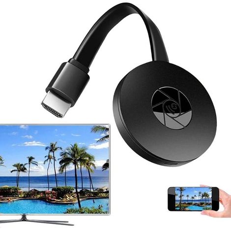 Projecteur d'écran sans Fil HD Projecteur D'écran sans Fil 1080 HD, Même Appareil D'écran sans Fil avec WiFi Et Bluetooth for La Maison, L'extérieur (1/5)