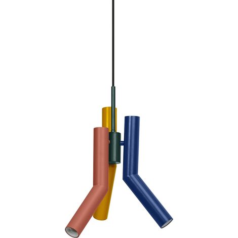 OSRAM DECOR Straw Pendant Suspension, 3 x E27, non gradable, IP20, métal, 320 mm, multicolore (1/5)