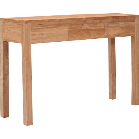 Table console Table d'appoint design industriel - 110x35x75 cm Bois de teck solide BV71930 (1/5)
