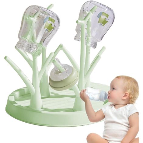 Séchoir à biberons  Étendoir à linge pour biberons  Accessoires pour bébé  séchoir à bouteille, porte-bouteille, étendoir à linge pour biberons, différentes bouteilles (1/5)