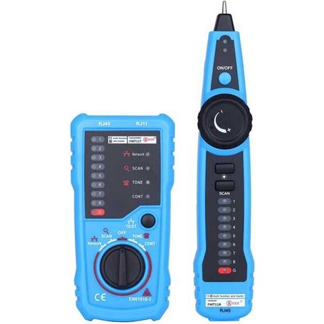 Netzwerkkabeltester, RJ11 RJ45-Leitungsfinder, Multifunktions-Kabel-Tracker mit Sonde, Ethernet-LAN-Netzwerkkabel-Wartungssnack, Telefonleitungstest - Crezuo